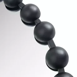 Kirklands Home Decorative Mirrors|Black Foiled Beaded Wall Mirror, 36 in.