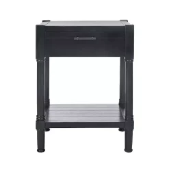 Kirklands Home Accent & End Tables|Geometrical Industrial Pull Accent Table Black