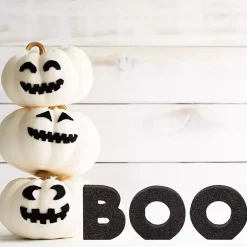Glitter Boo Tabletop Blocks, Set of 3 Halloween