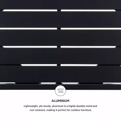 Kirklands Home Outdoor Tables|Holland Outdoor Side Table Black