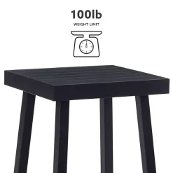 Kirklands Home Outdoor Tables|Holland Outdoor Side Table Black