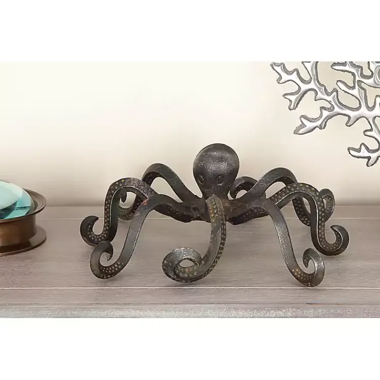 Iron Octopus Statue Statues & Figurines