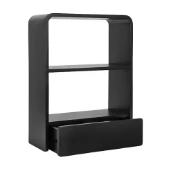 Kirklands Home Shelves|Kato Single Drawer Wall Shelf Black