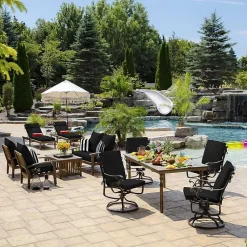 Kirklands Home Outdoor Cushions & Pillows|Leala Outdoor Chaise Cushion Black