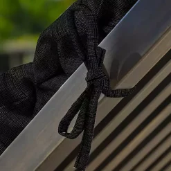 Kirklands Home Outdoor Cushions & Pillows|Leala Outdoor Chaise Cushion Black