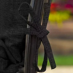 Kirklands Home Outdoor Cushions & Pillows|Leala Texture Outdoor Dining Chair Cushion Black