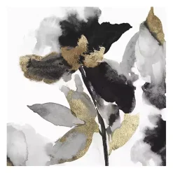 Kirklands Home Canvas Art|Black Leaves II Giclee Canvas Art Print, 30x30 in.
