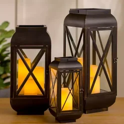 Sale Metal and Glass Thomas Lantern, 14 in. Lanterns