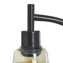 Kirklands Home Table Lamps|Black Metal Arched Task Lamp Brown