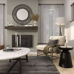 Kirklands Home Accent & End Tables|Metal Bell Shaped Accent Table Black