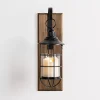 Black Metal Caged Wall Sconce Sconces