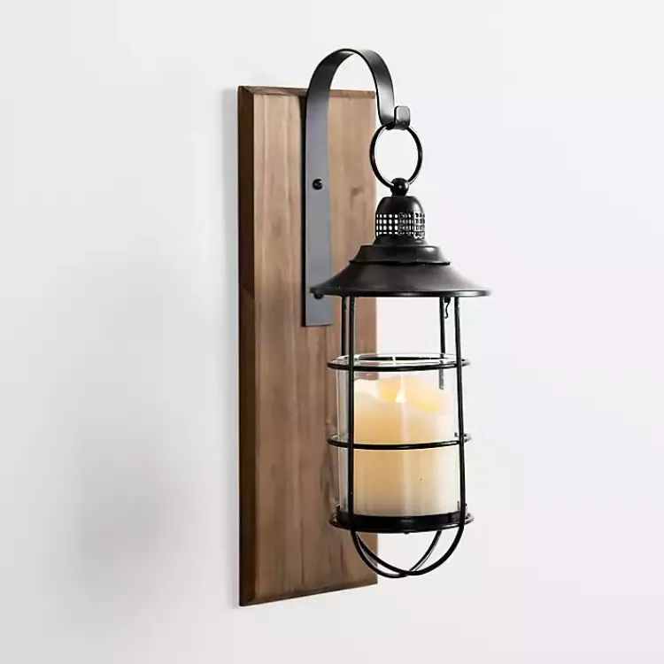 Black Metal Caged Wall Sconce Sconces