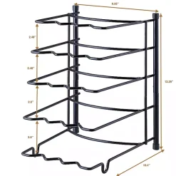 Kirklands Home Kitchen Storage|Metal Cookware Rack Black