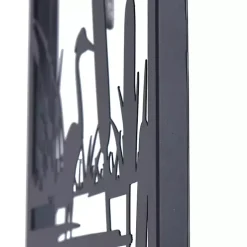 Kirklands Home Wall Plaques|Metal Egrets II Wall Plaque Black