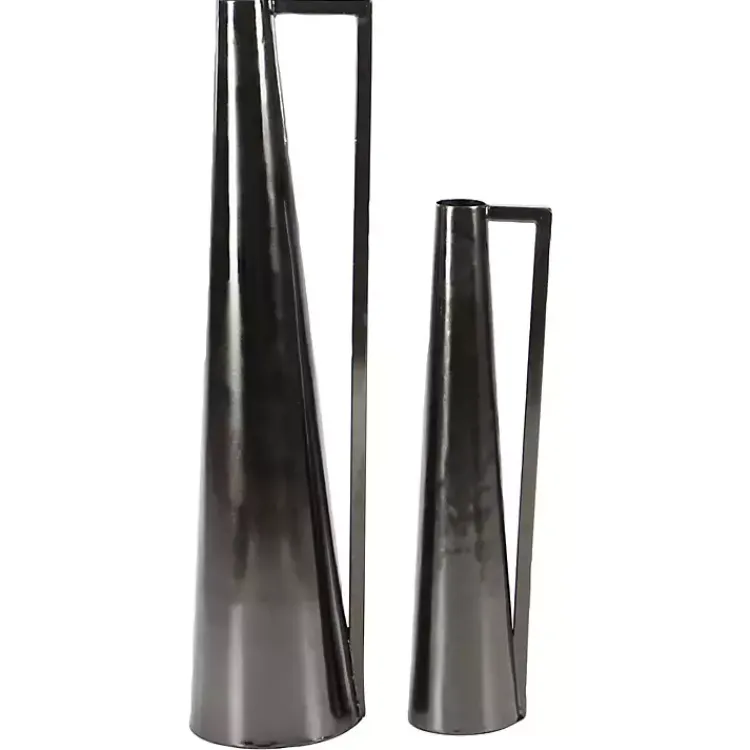 Outlet Metal Glam Vases, Set of 2 Vases