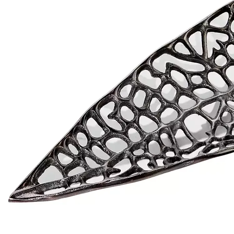Hot Metal Leaf Trays, Set of 2 Decorative Trays