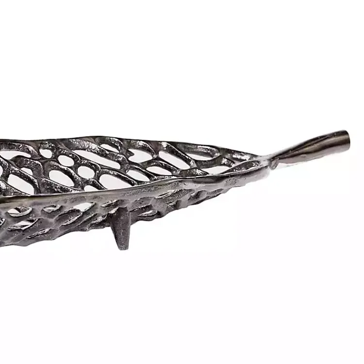 Hot Metal Leaf Trays, Set of 2 Decorative Trays