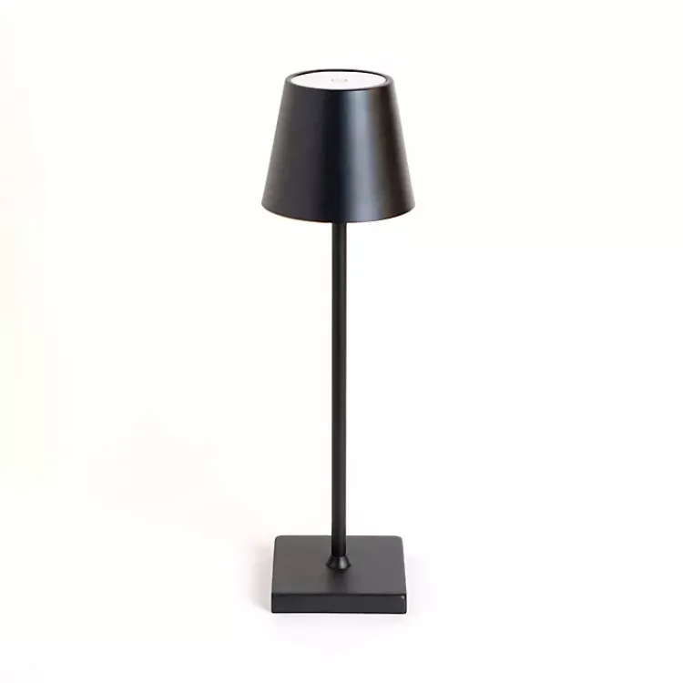 Kirklands Home Table Lamps|Metal LED Cordless Touch Lamp Black