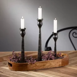 Sale Metal Modern Taper Candle Holders, Set of 3 Candle Holders