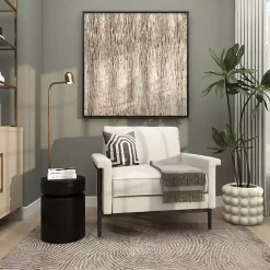 Kirklands Home Accent & End Tables|Metal Round Drum Accent Table Black