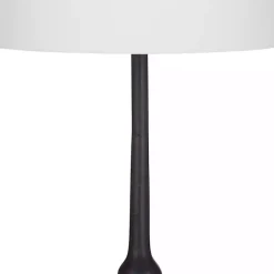 Kirklands Home Table Lamps|Black Metal Samantha Table Lamp White