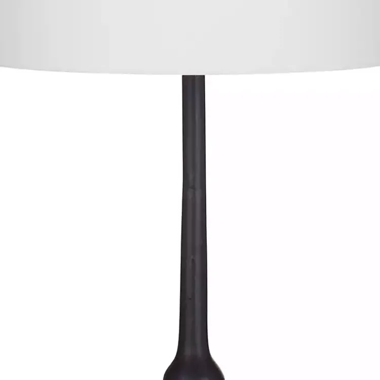 Kirklands Home Table Lamps|Black Metal Samantha Table Lamp White