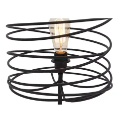 Kirklands Home Table Lamps|Metal Swirl Table Lamp Black