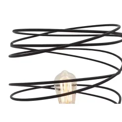 Kirklands Home Table Lamps|Metal Swirl Table Lamp Black