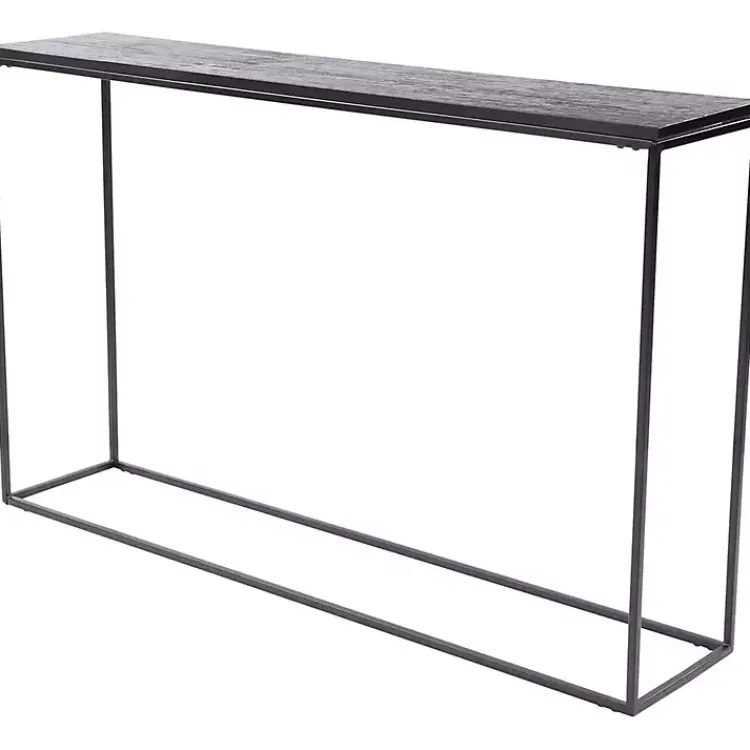 Kirklands Home Console Tables|Metal Wire Frame Console Table Black