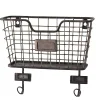 Kirklands Home Wall Storage|Black Metal Wire Mail Wall Pocket