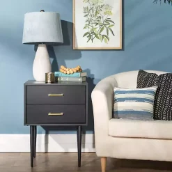 Kirklands Home Accent & End Tables|Mid-Century Modern Accent Table Black