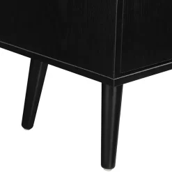 Kirklands Home Cabinets & Sideboards|Mid-Century Modern Cubby Cabinet Black