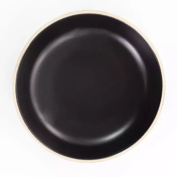 Kirklands Home Dinnerware|Modern Stoneware 16-pc. Dinnerware Set Black