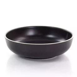 Kirklands Home Dinnerware|Modern Stoneware 16-pc. Dinnerware Set Black