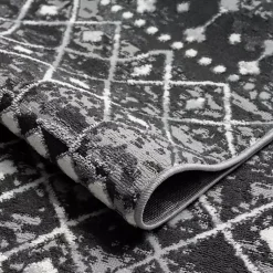 Kirklands Home Area Rugs|Moroccan Area Rug, 8x10 Black