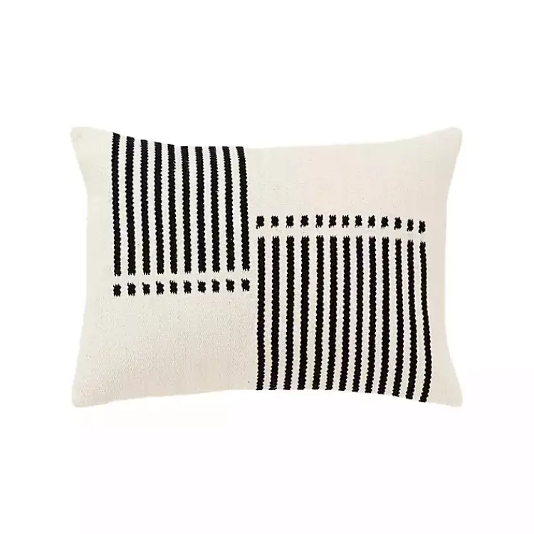 Sale Offset Colorblock Stripe Throw Pillow Pillows