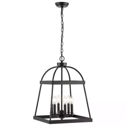 Kirklands Home Chandeliers & Pendant Lighting|Open Frame Adjustable Chandelier Black