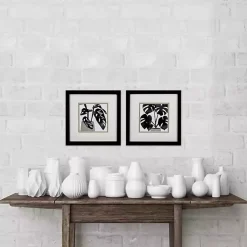 Kirklands Home Framed Art|Black Plantling I Framed Art Prints, Set of 2