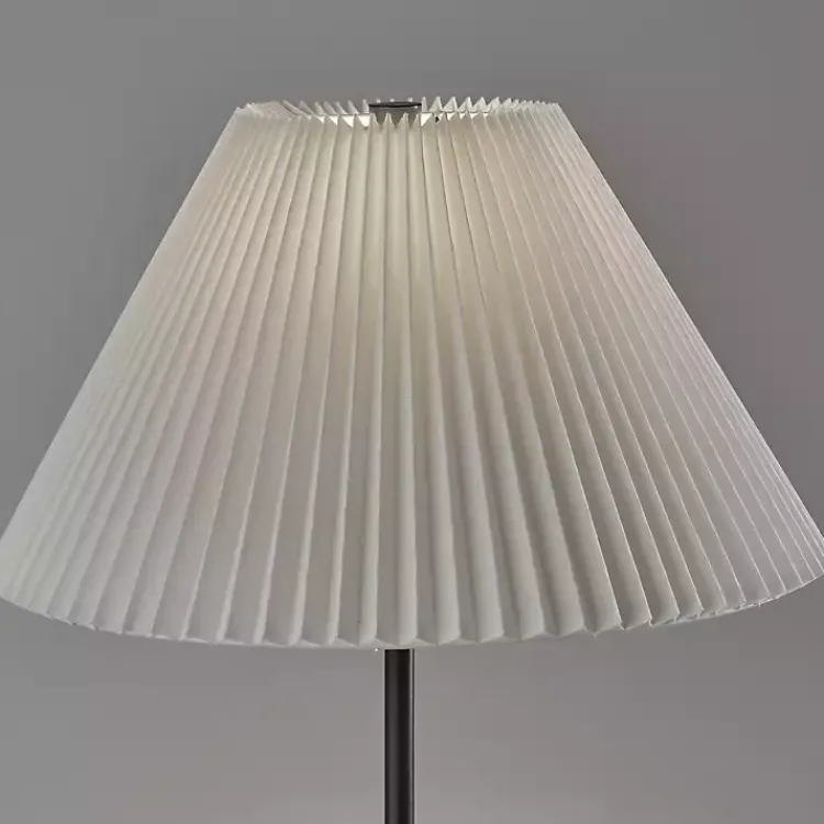 Kirklands Home Floor Lamps|Pleated Empire Shade Jeremy Floor Lamp Black