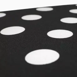 Kirklands Home Outdoor Cushions & Pillows|Polka Dot Wicker Chair Cushions, Set of 2 Black