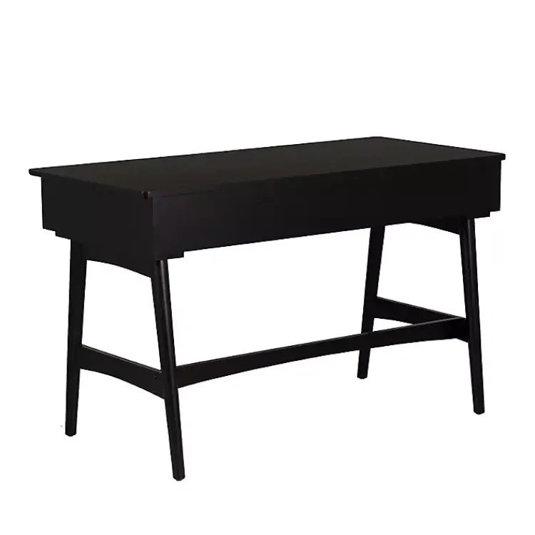 Kirklands Home Office Furniture|Rattan Ryker Desk Black