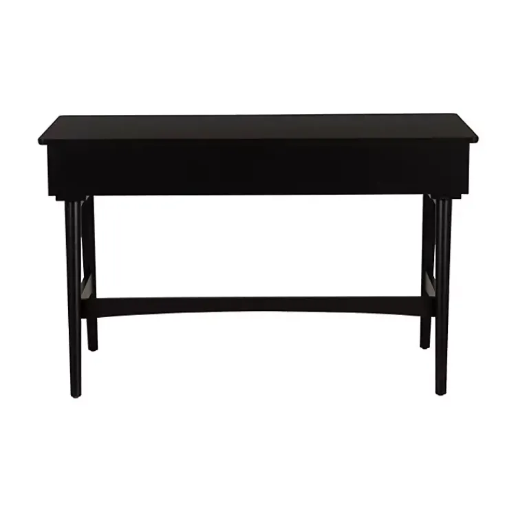 Kirklands Home Office Furniture|Rattan Ryker Desk Black