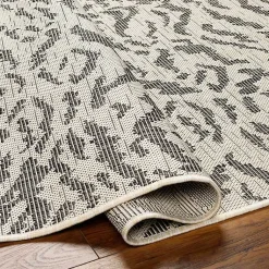 Kirklands Home Outdoor Rugs|Black Ravello Outdoor Rug, 5x7