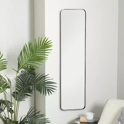 Kirklands Home Framed Mirrors|Rectangle Beveled Wall Mirror Black