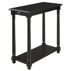 Kirklands Home Accent & End Tables|Regent Wood Accent Table Black