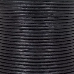 Kirklands Home Accent & End Tables|Ribbed Rattan Round Accent Table Black