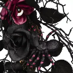 Hot Black Rose Halloween Wreath Halloween