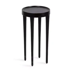 Kirklands Home Accent & End Tables|Round Modern Cocktail Table Black