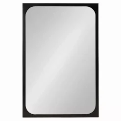 Kirklands Home Decorative Mirrors|Rounded Rectangle Wall Mirror Black