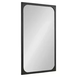 Kirklands Home Decorative Mirrors|Rounded Rectangle Wall Mirror Black